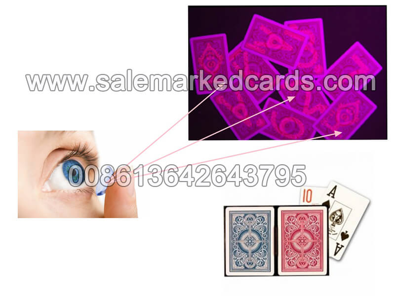 infrared contact lenses seeing marked cards