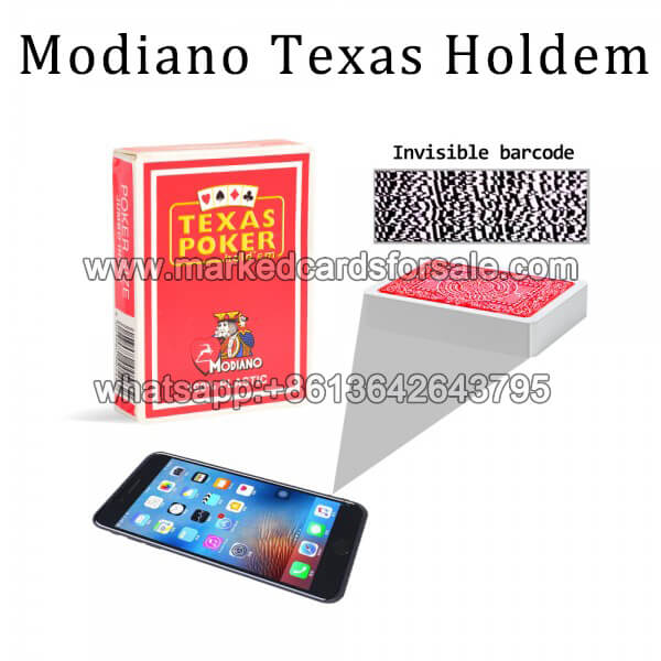Modiano texas holdem barcode marked cards